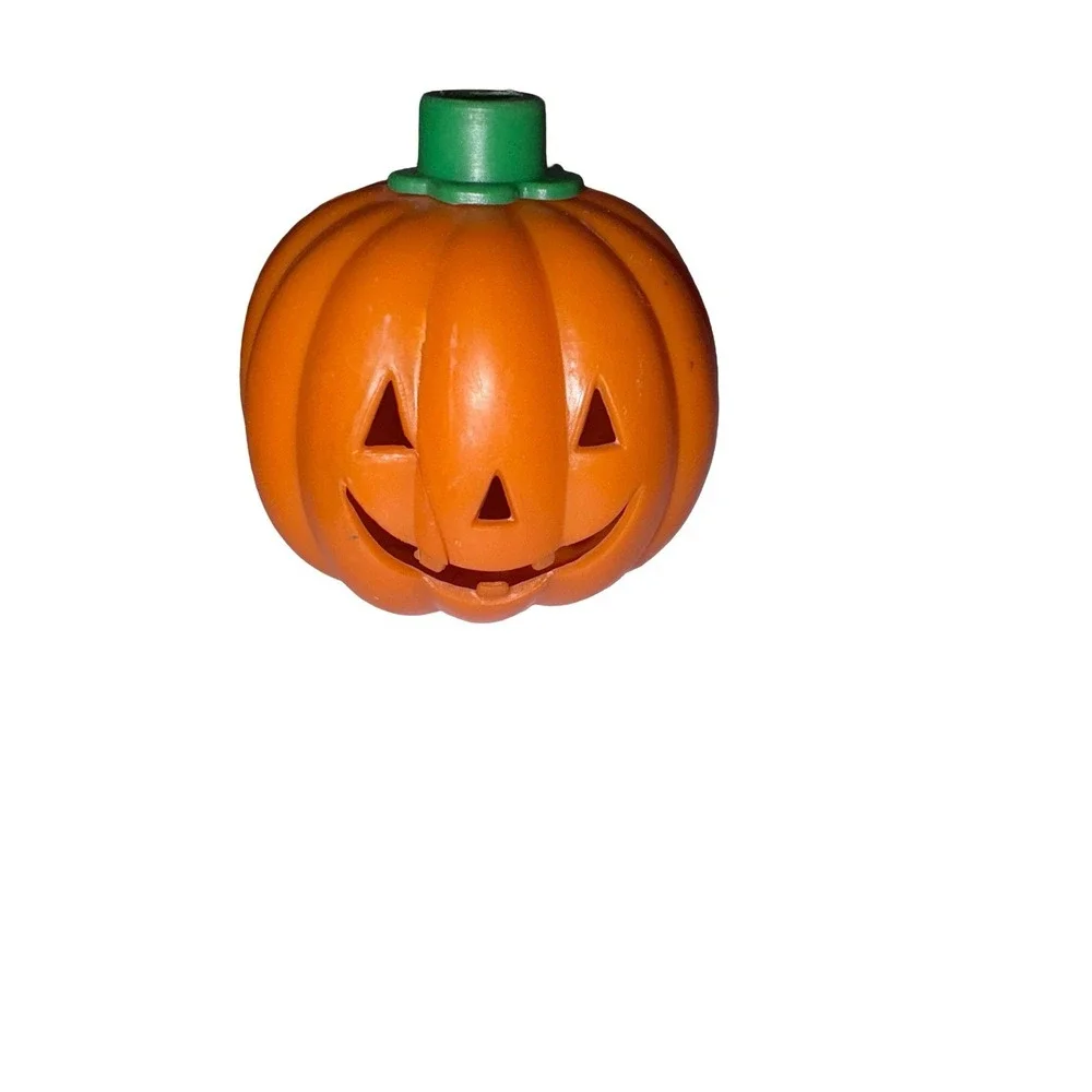 Pumpkin Halloween String Light Covers‎ Vintage 1990s Set of 4 Plastic Blow Molds